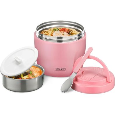Itslife Thermobehälter für Essen 970ml, Thermoschüssel aus Edelstahl mit