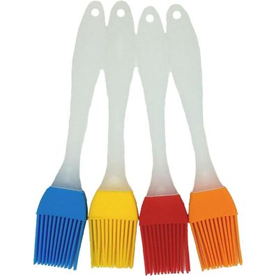 Binhai Silikonpinsel Set (4 Stück) - Ideal für Küche und BBQ, Hitzebeständig