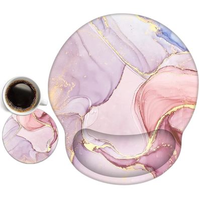 newplenty Mauspad mit Handauflage und Gelkissen, ergonomisches Mousepad mit