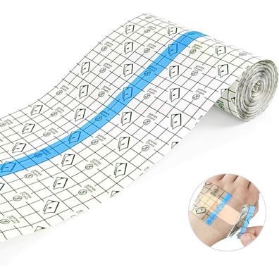 Hlimior Wasserdichte Transparente Bandage Rolle, 15cm x 10m - Elastisch und