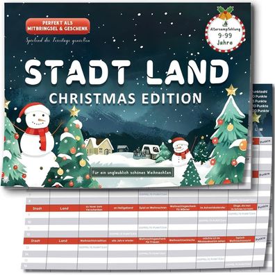 Stadt Land Christmas Spiel 2025: Das ultimative Weihnachtsspiel für die ganze