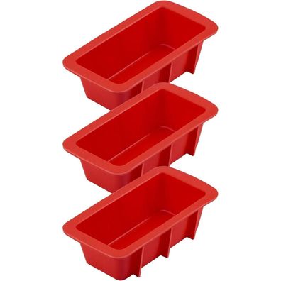 Anaeat Mini-Silikonbackformen (3er-Pack), Antihaft, flexibel, BPA-frei