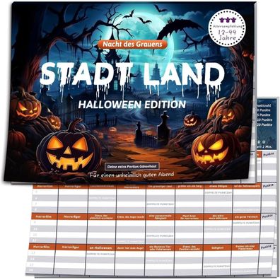 Boyatong Stadt Land Gruselig Edition - Halloween Horror Party Activity Spiel ab