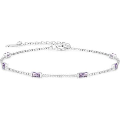 LOUISA SECRET Damen Armband 925 Sterling Silber Vergoldet mit Zirkonia