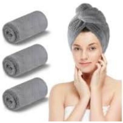 KinHwa Haarturban 2er Set - Super Saugfähig & Schnell Trocknend aus Mikrofaser