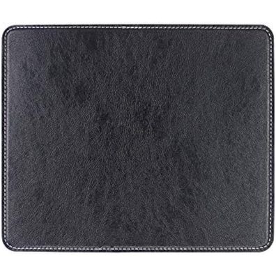 newplenty Leder Mauspad rutschfest, wasserdicht, 24x20x0.3 cm, Schwarz
