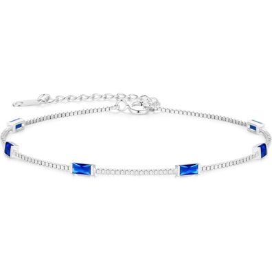 LOUISA SECRET Damen Armband 925 Sterling Silber Gold Verstellbar mit Zirkonia