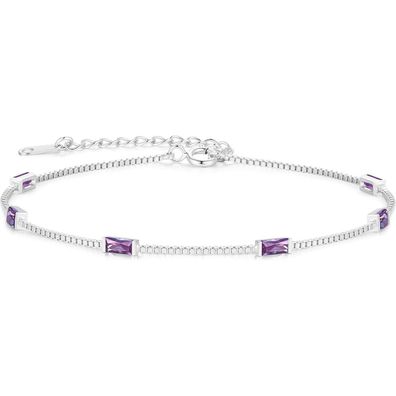 LOUISA SECRET Damen Armband 925 Sterling Silber Vergoldet mit Zirkonia