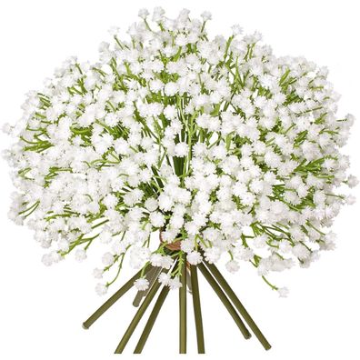 Briful 10 Stück Schleierkraut Künstliche Blumen Gypsophila Kunstblumen