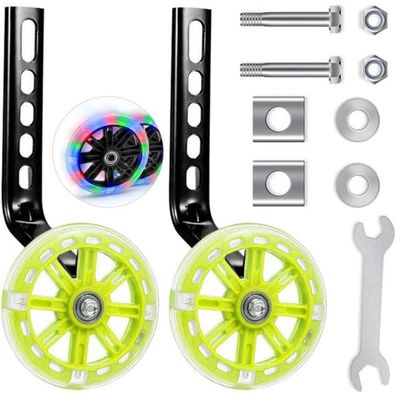 Meishang Fahrrad Stützräder für Kinder und Erwachsene, Universal, Gelb/1PCS