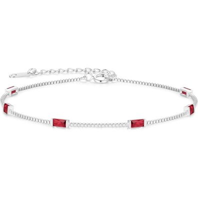 LOUISA SECRET Damen Armband 925 Sterling Silber Verstellbar mit Zirkonia