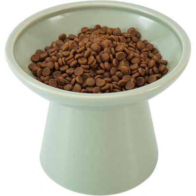 CEEFU Keramischer Katzennapf, extra breit und erhöht, 15,7cm Durchmesser