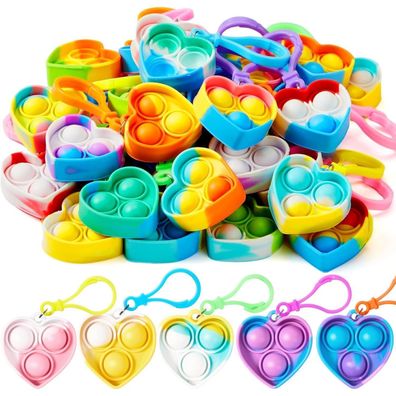 JOYIN 30er Pop-Schlüsselanhänger Set, Mini Fidget Spielzeug, Partygeschenke für