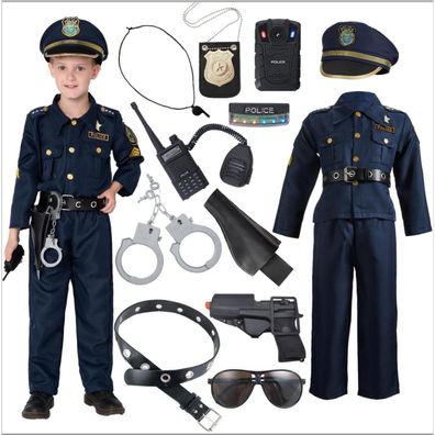 JOYIN Deluxe Kinder Polizistenkostüm & Rollenspielset - Halloween, Cosplay