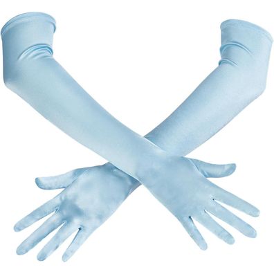 Spooktacular Creations Lange Satin Handschuhe im Stil der 20er Jahre für Damen