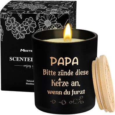MestectPET Duftkerze Ebenholz Sandelholz Geschenkset für Papa - Vatertag