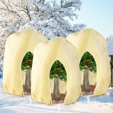 Herilios Winterschutzhaube für Pflanzen, Frostschutz mit Reißverschluss