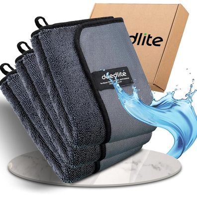 Deedlite Shiny Bath Wipes XXL Trockentuch für Auto, Dusche, Haushalt - 40x40cm