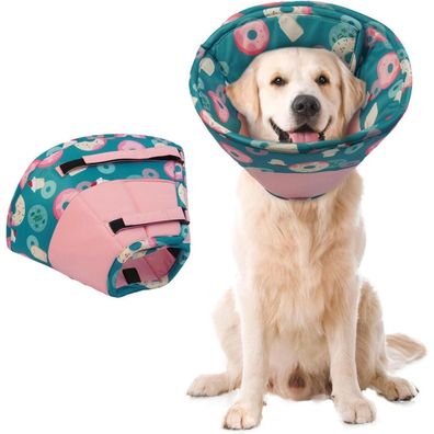Hjumarayan Halskrause Hund Weich - Leckschutz Kragen nach OP, Wasserdicht, Rosa