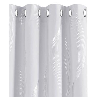 Deconovo Thermovorhänge 2er Set 180x140 cm (HxW) Silber Grau - Kälteschutz