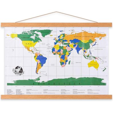 Benjia Magnetische Posterleiste aus Teakholz, 40cm - Ideal für Poster bis