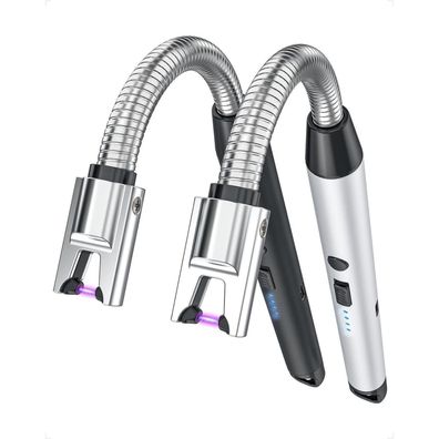 VVAY 2er Set Stabfeuerzeug mit USB-C Aufladung, Lichtbogen-Technologie, ideal