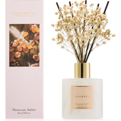 Cocorrína Raumduft 200ml Moroccan Amber mit 8 Duftstäbchen - Langanhaltender