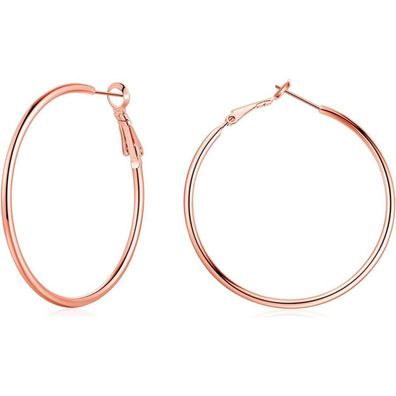 Josfeva Creolen Silber 925 Set, 925 Sterling Silber Creolen Ohrringe Groß, 50mm