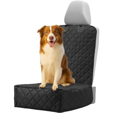 QWORK Auto Vordersitzbezug für Hunde - Wasserdichter und rutschfester
