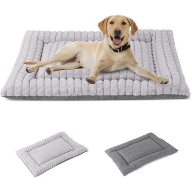 Ieuumler Hundebett Waschbar XL (106x71cm) Grau - Flauschige, warme Hundedecke