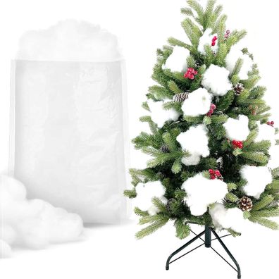 YUNSTK Kunstschnee Dekoschnee für Weihnachten, 150g - Flauschige Schneewatte