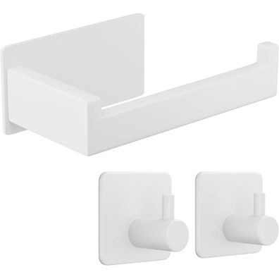 Aikzik Toilettenpapierhalter ohne Bohren, Edelstahl Klorollenhalter mit 2
