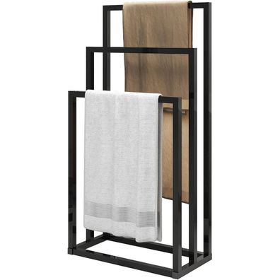 JELUTE Freistehender Handtuchhalter 3-Tier Organizer für Bad- und Handtücher