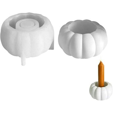 Nexoria Silikonform Gießform Kürbis Ahornblatt für Herbst und Erntedankfest