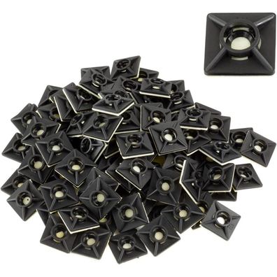 Gocableties Kabelbinder Befestigungshalterungen, klebend, 19 mm x 19 mm