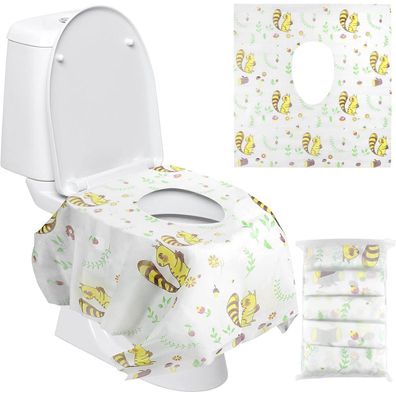 Homgaty Einweg Toilettensitzbezug XL (20 Stück) - Hygienischer Schutz für