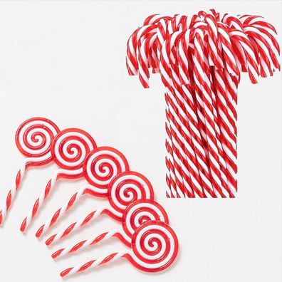 Herzwild 22er Set Weihnachtsanhänger Zuckerstangen & Lutscher zum Hängen