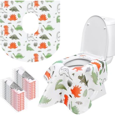 Homgaty 20 Stück Einweg Toilettensitzbezug XL, Übergroßer WC-Sitz Matte für