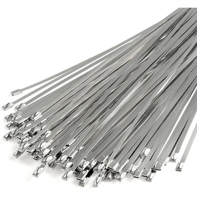 100 Stück XUTTUM Edelstahl 304 Kabelbinder, 11.8 Zoll selbstsichernd für Zäune