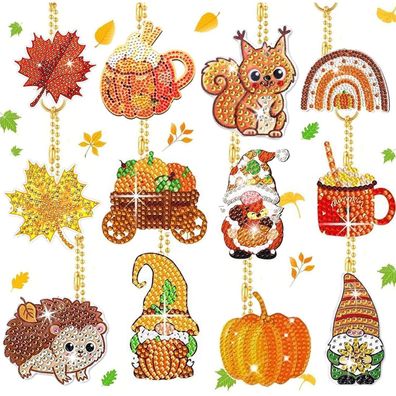 Quanmaitong DIY Diamond Painting Bastelset Herbst für Erwachsene & Kinder