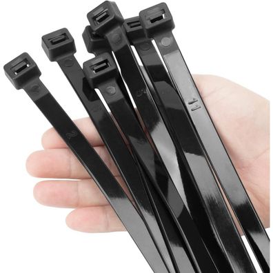 XINGO Kabelbinder 91,4 cm, 113,4 kg Zugfestigkeit, UV-beständig, Schwarz, 40