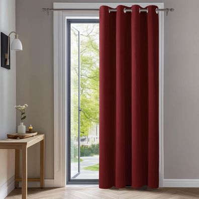 Deconovo Blickdichte Thermogardine mit Ösen für Schlafzimmer, Kälteschutz