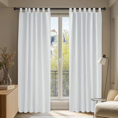 Deconovo Verdunkelungsgardinen 2er Set, Thermo Vorhang Blickdicht mit