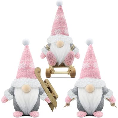 Gehydy Weihnachtswichtel Figuren 3er Set Weihnachtsdeko Wichtel Weihnachten