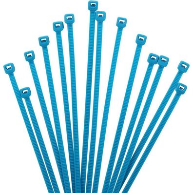 XINGO Kabelbinder Blau, 100mm x 2,5mm, 1000 Stück, 8,1 kg Zugfestigkeit, UV