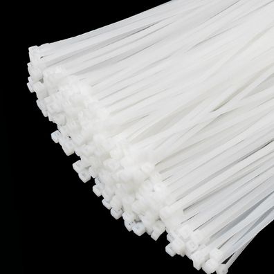 XINGO Kabelbinder Weiß, 1000 Stück, 300mm x 4.8mm, UV-beständig, 22,7 kg