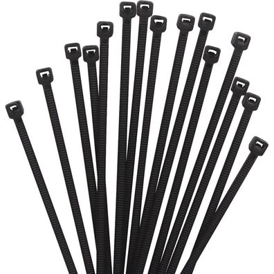 XINGO Kabelbinder Schwarz, 1000 Stück, 150mm x 2,5mm, 8,1 kg Zugfestigkeit, UV