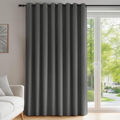 Deconovo Blickdichte Verdunkelungsvorhänge mit Ösen für Wohn- und Schlafzimmer