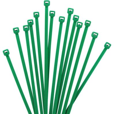 XINGO Kabelbinder Grün, 1000 Stück, 150mm x 2,5mm, 8,1 kg Zugfestigkeit, UV