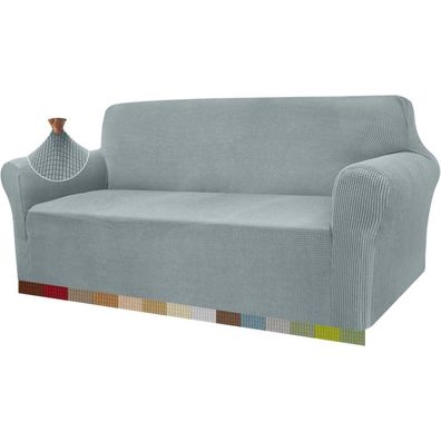 Granbest High Stretch Jacquard Sofabezug für 3-Sitzer, Neutral Grau - Moderner